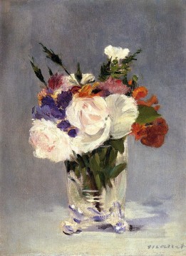 Flores en un jarrón de cristal 1882 flor Impresionismo Edouard Manet Pinturas al óleo